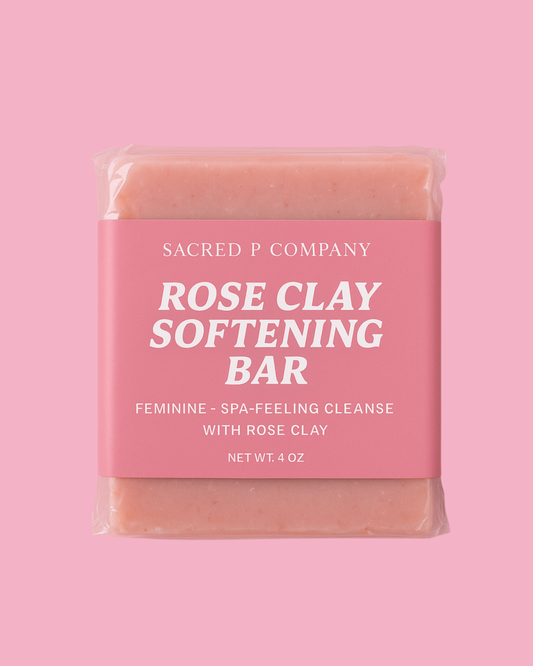 Rose Clay Softening Bar